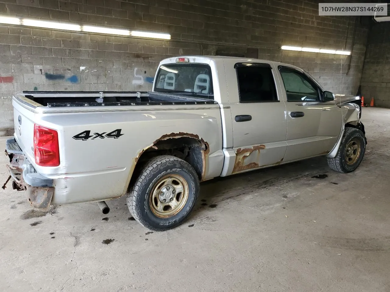 2007 Dodge Dakota Quad VIN: 1D7HW28N37S144269 Lot: 56395474