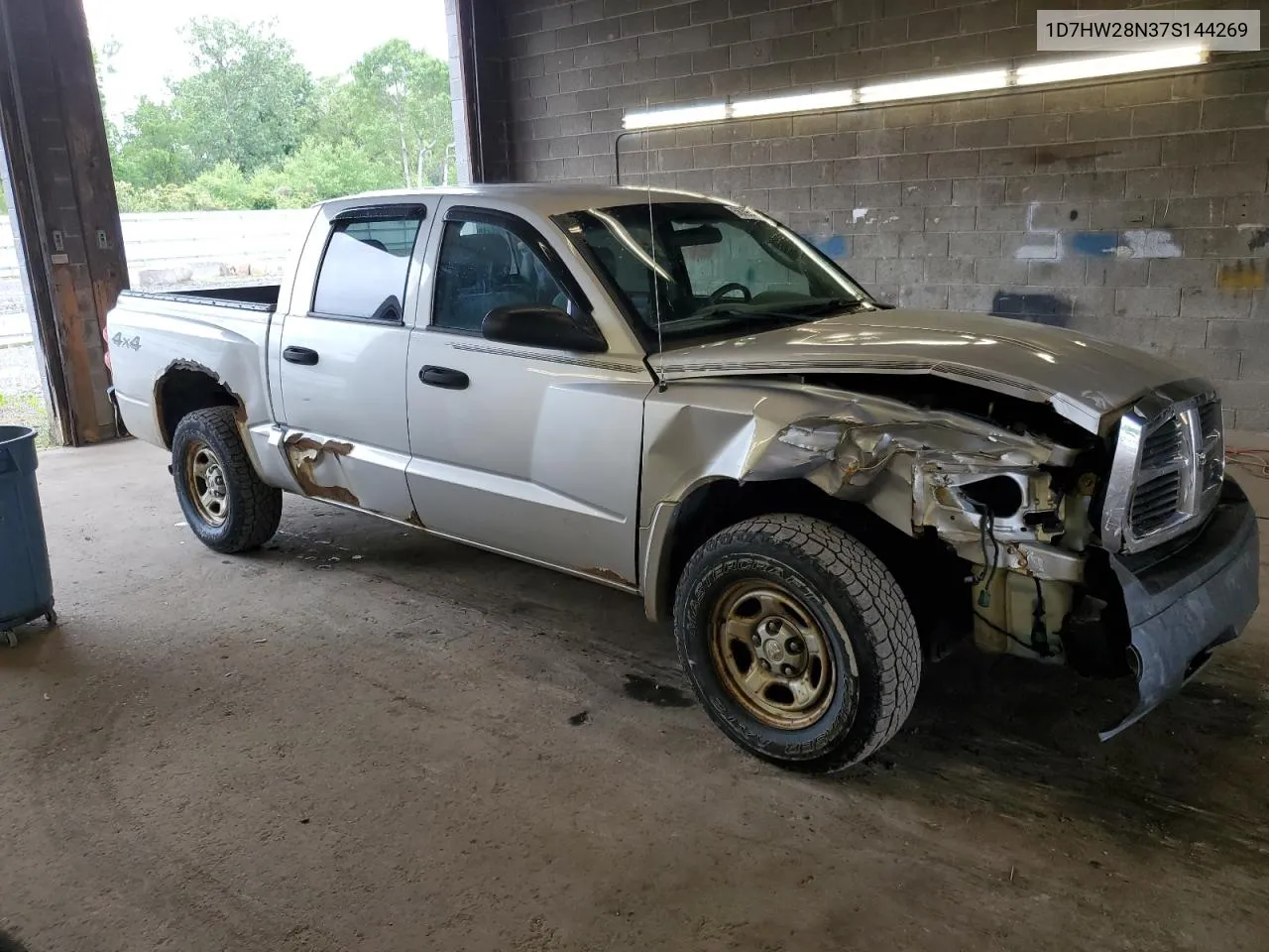 2007 Dodge Dakota Quad VIN: 1D7HW28N37S144269 Lot: 56395474