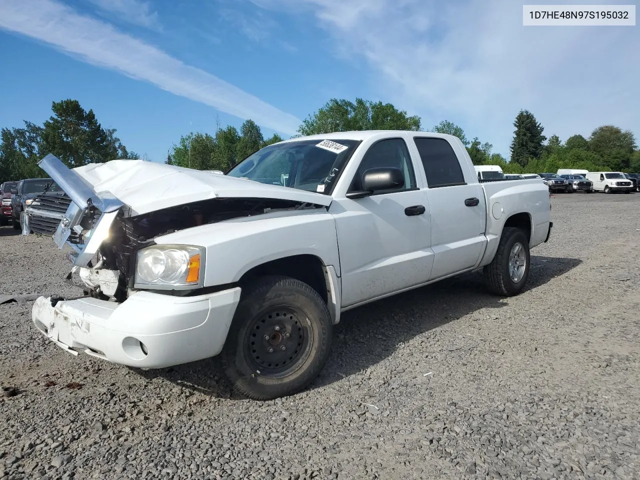 1D7HE48N97S195032 2007 Dodge Dakota Quad Slt