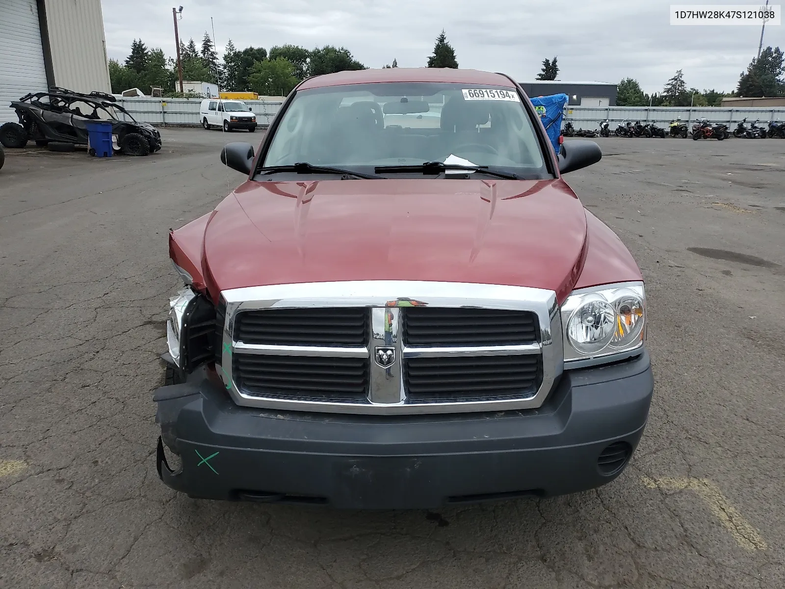 2007 Dodge Dakota Quad VIN: 1D7HW28K47S121038 Lot: 66915194