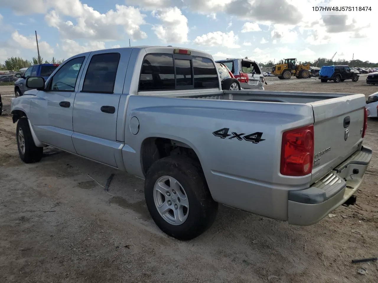 2007 Dodge Dakota Quad Slt VIN: 1D7HW48J57S118474 Lot: 69220394