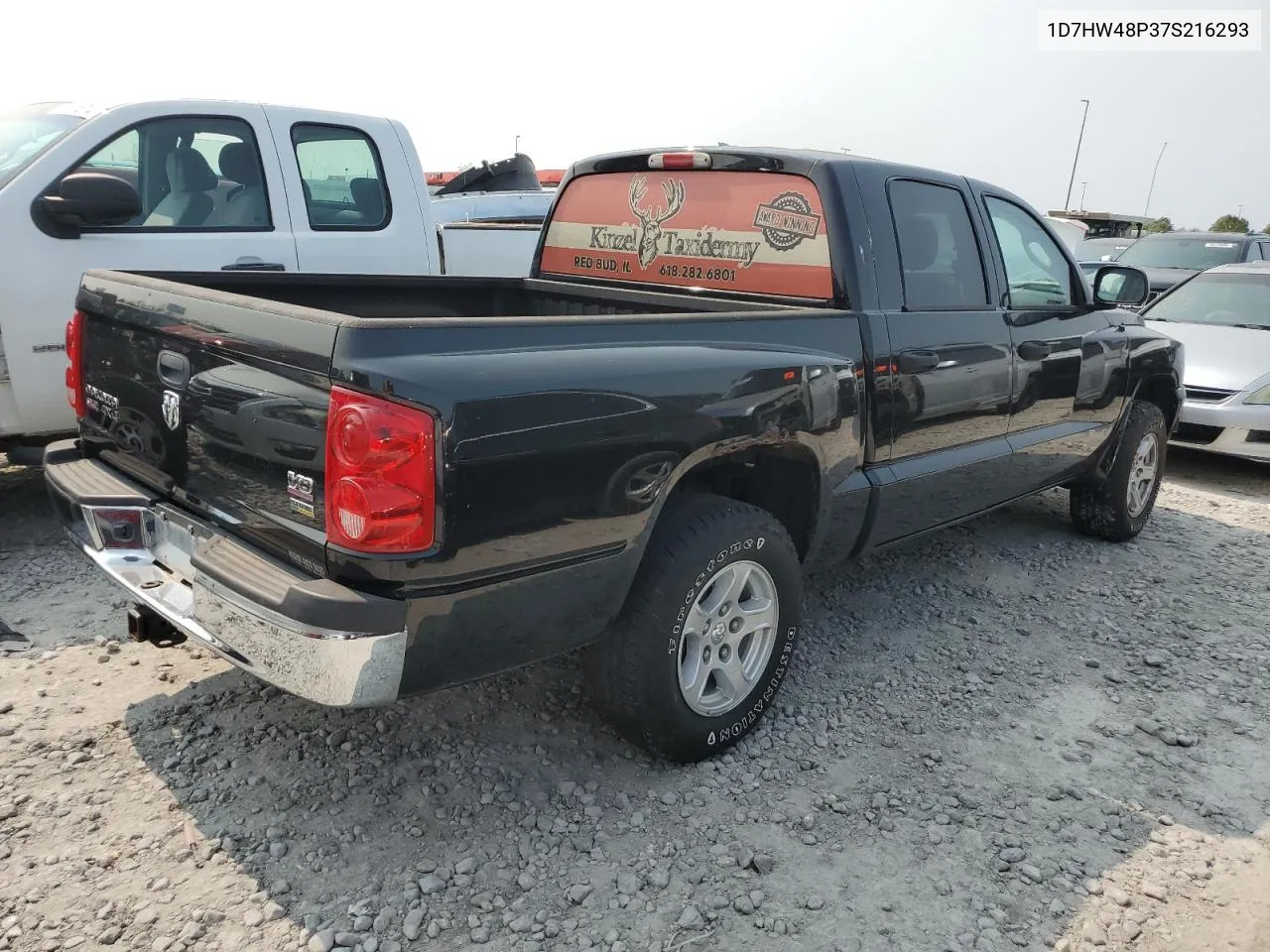 2007 Dodge Dakota Quad Slt VIN: 1D7HW48P37S216293 Lot: 70383244