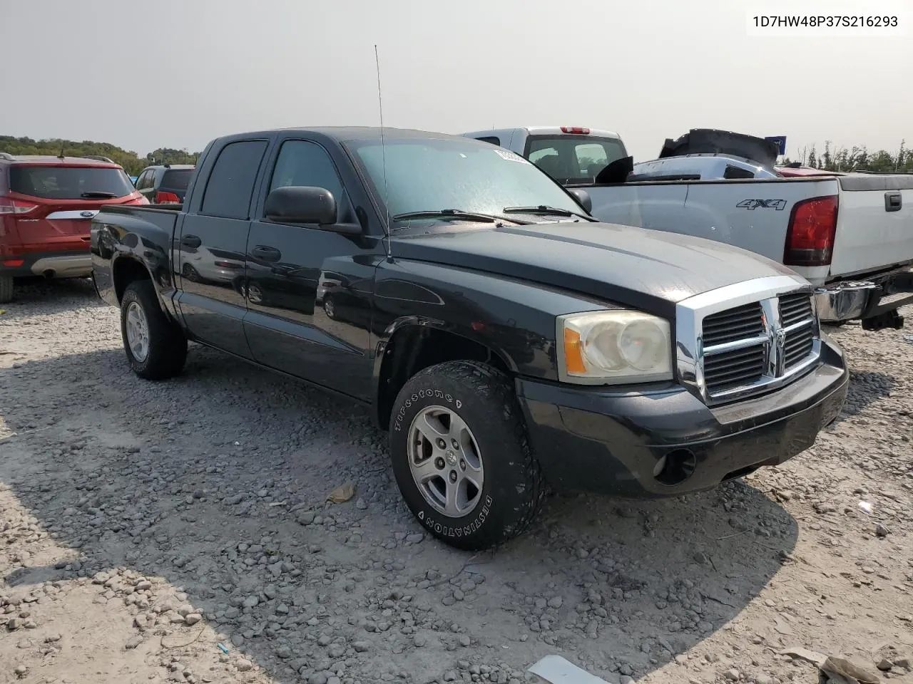 2007 Dodge Dakota Quad Slt VIN: 1D7HW48P37S216293 Lot: 70383244