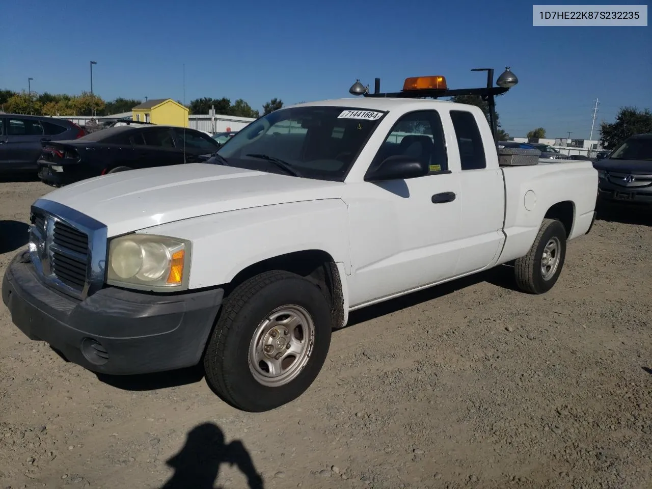 2007 Dodge Dakota St VIN: 1D7HE22K87S232235 Lot: 71441684