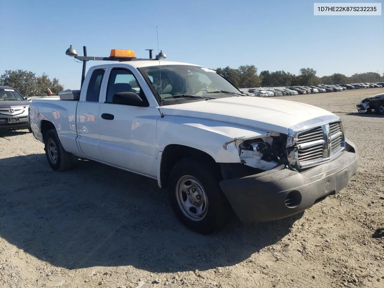 2007 Dodge Dakota St VIN: 1D7HE22K87S232235 Lot: 71441684