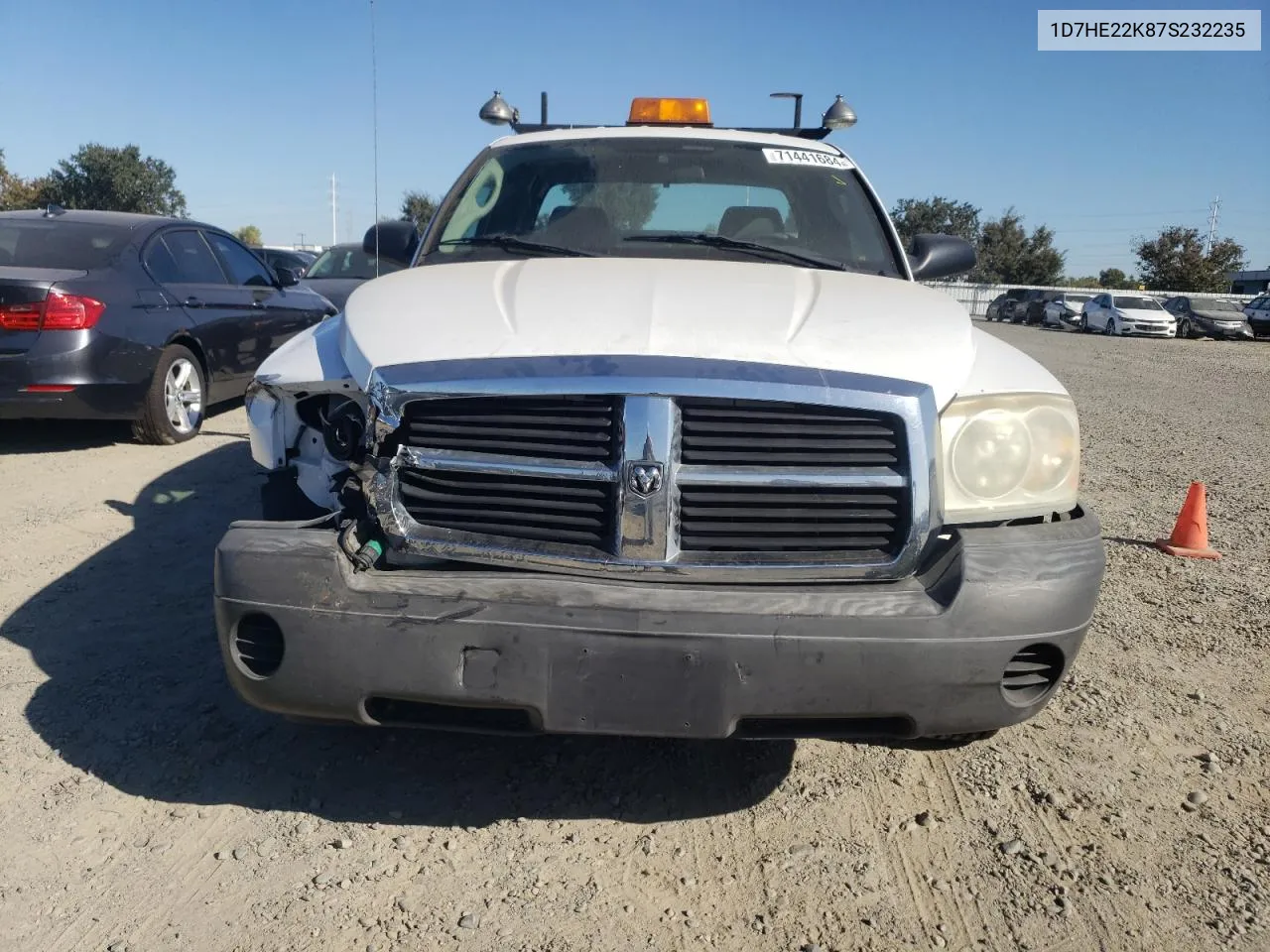 2007 Dodge Dakota St VIN: 1D7HE22K87S232235 Lot: 71441684