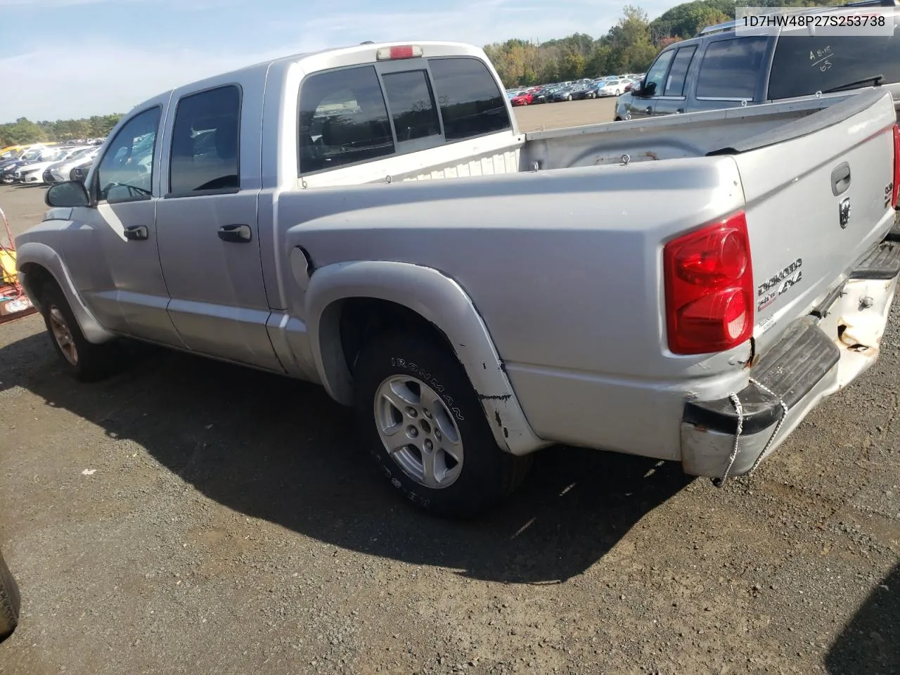 2007 Dodge Dakota Quad Slt VIN: 1D7HW48P27S253738 Lot: 72704954