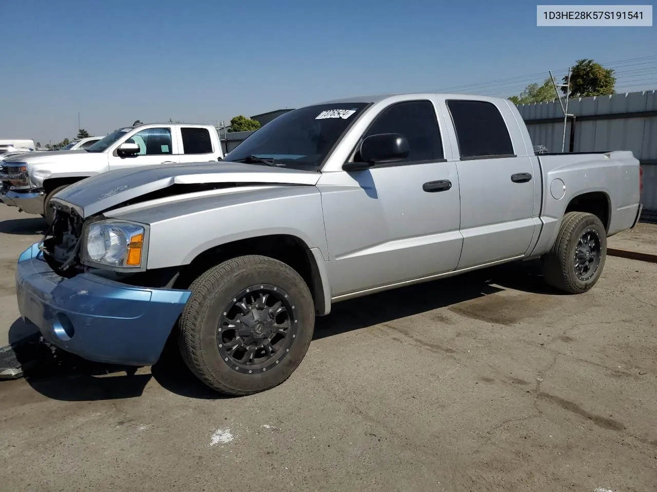 2007 Dodge Dakota Quad VIN: 1D3HE28K57S191541 Lot: 73762424