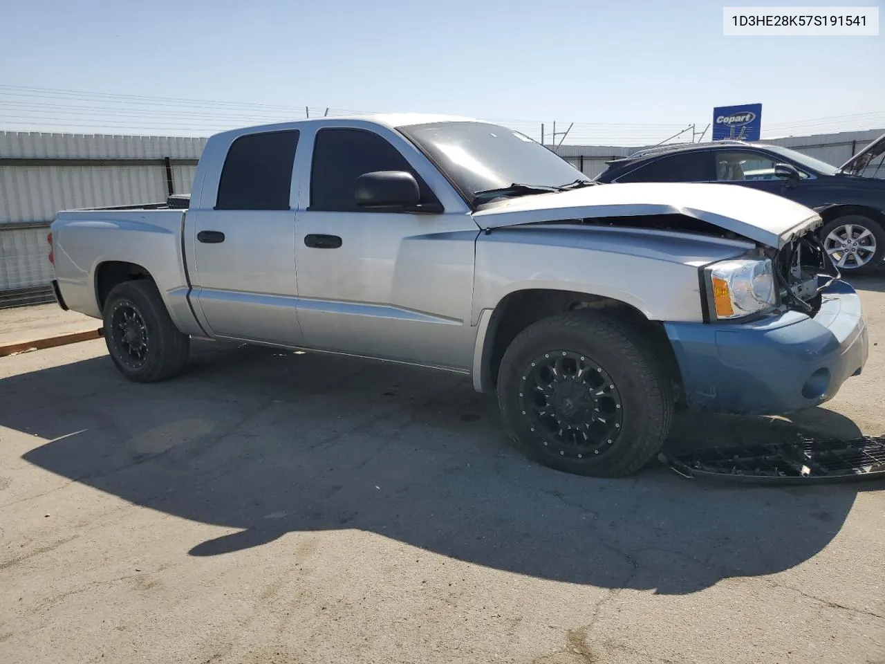 2007 Dodge Dakota Quad VIN: 1D3HE28K57S191541 Lot: 73762424