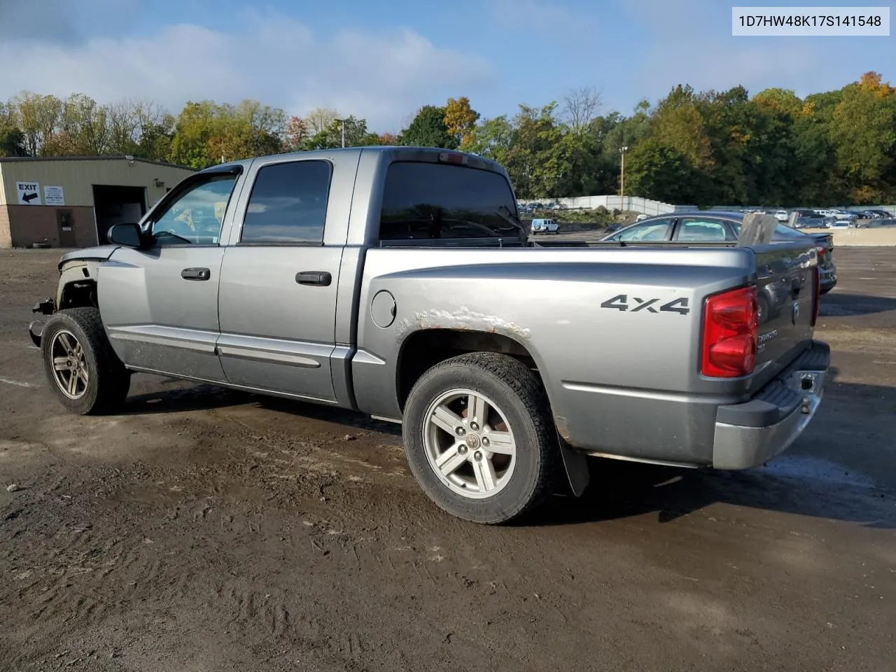 2007 Dodge Dakota Quad Slt VIN: 1D7HW48K17S141548 Lot: 74875484