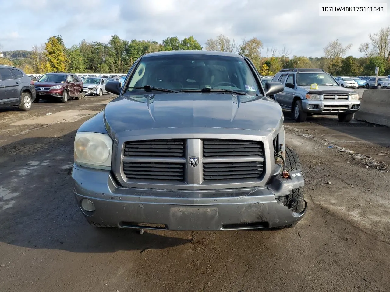 2007 Dodge Dakota Quad Slt VIN: 1D7HW48K17S141548 Lot: 74875484