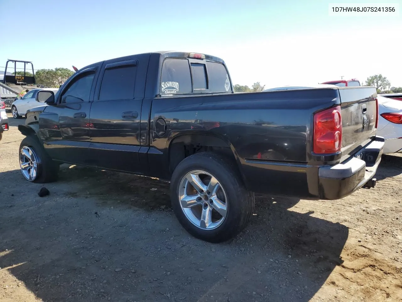 2007 Dodge Dakota Quad Slt VIN: 1D7HW48J07S241356 Lot: 75355384