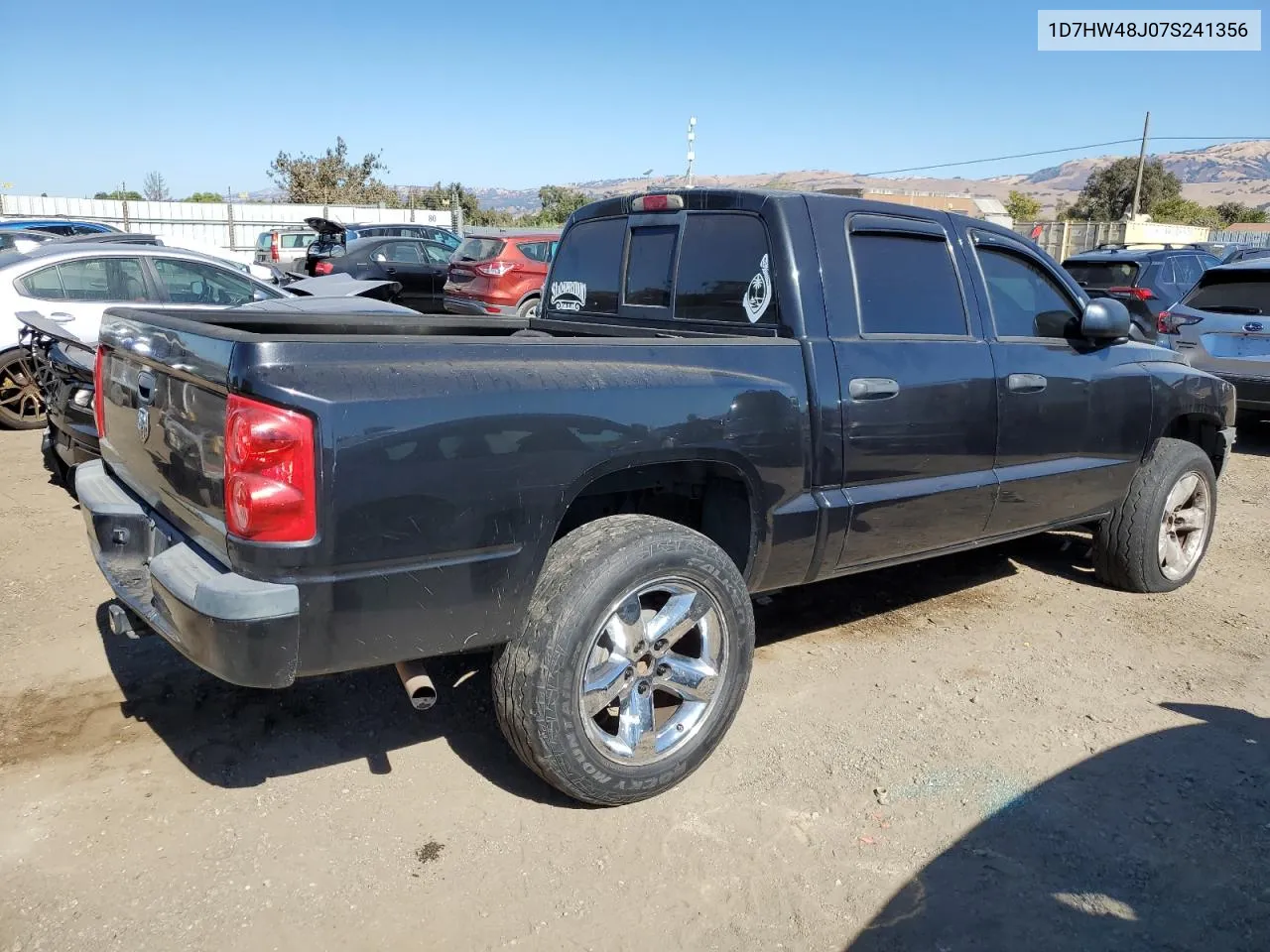 2007 Dodge Dakota Quad Slt VIN: 1D7HW48J07S241356 Lot: 75355384