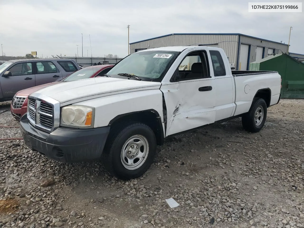 2007 Dodge Dakota St VIN: 1D7HE22K87S199866 Lot: 78001294