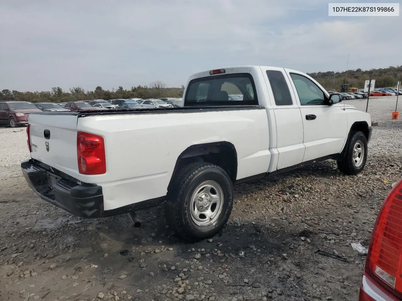 2007 Dodge Dakota St VIN: 1D7HE22K87S199866 Lot: 78001294