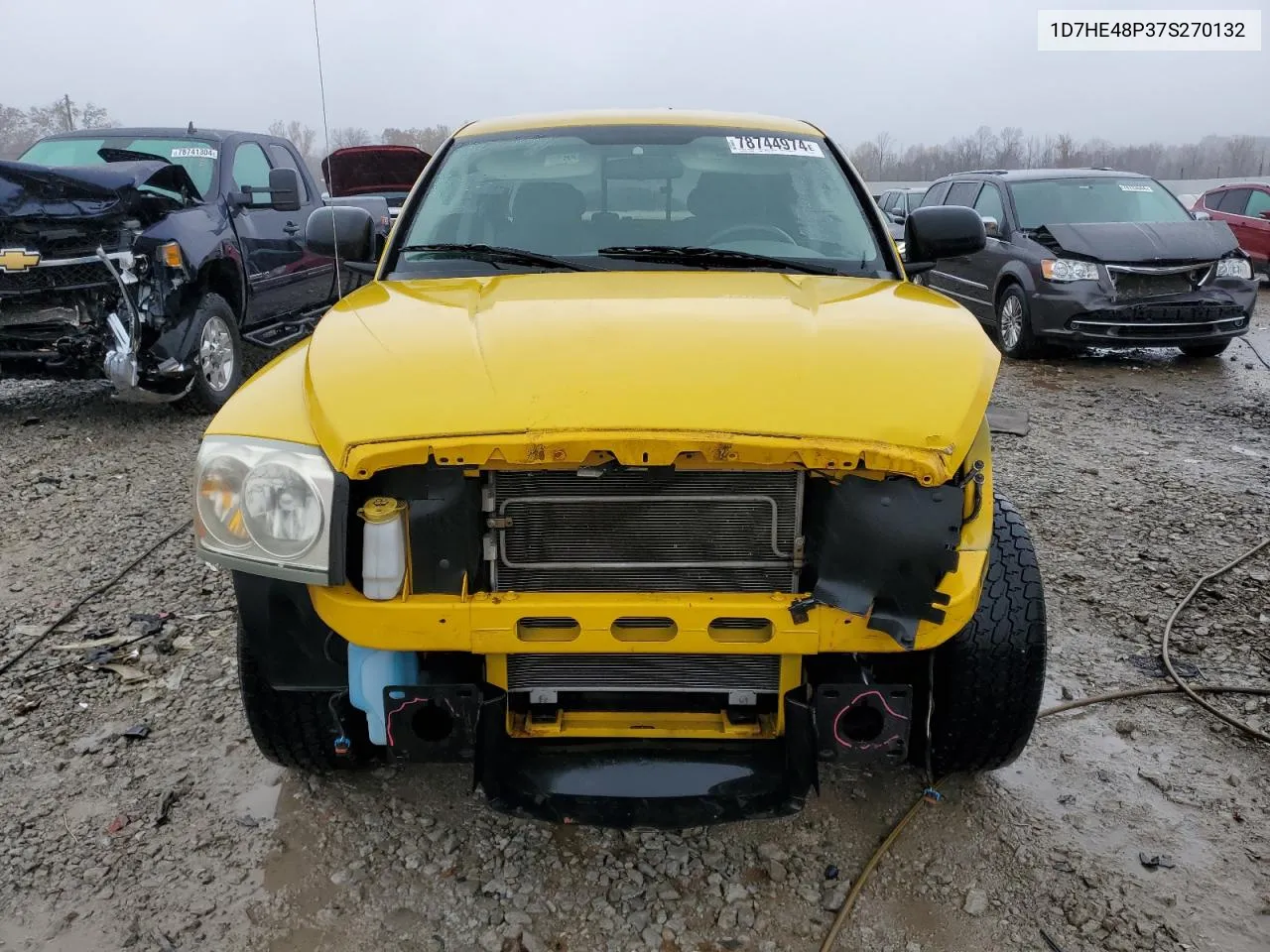 2007 Dodge Dakota Quad Slt VIN: 1D7HE48P37S270132 Lot: 78744974