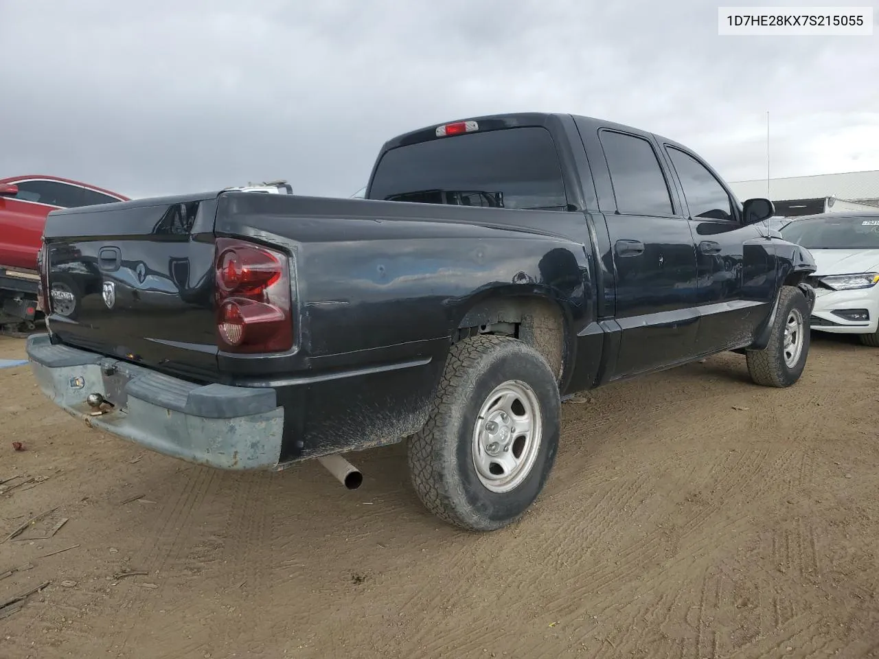 2007 Dodge Dakota Quad VIN: 1D7HE28KX7S215055 Lot: 79550814