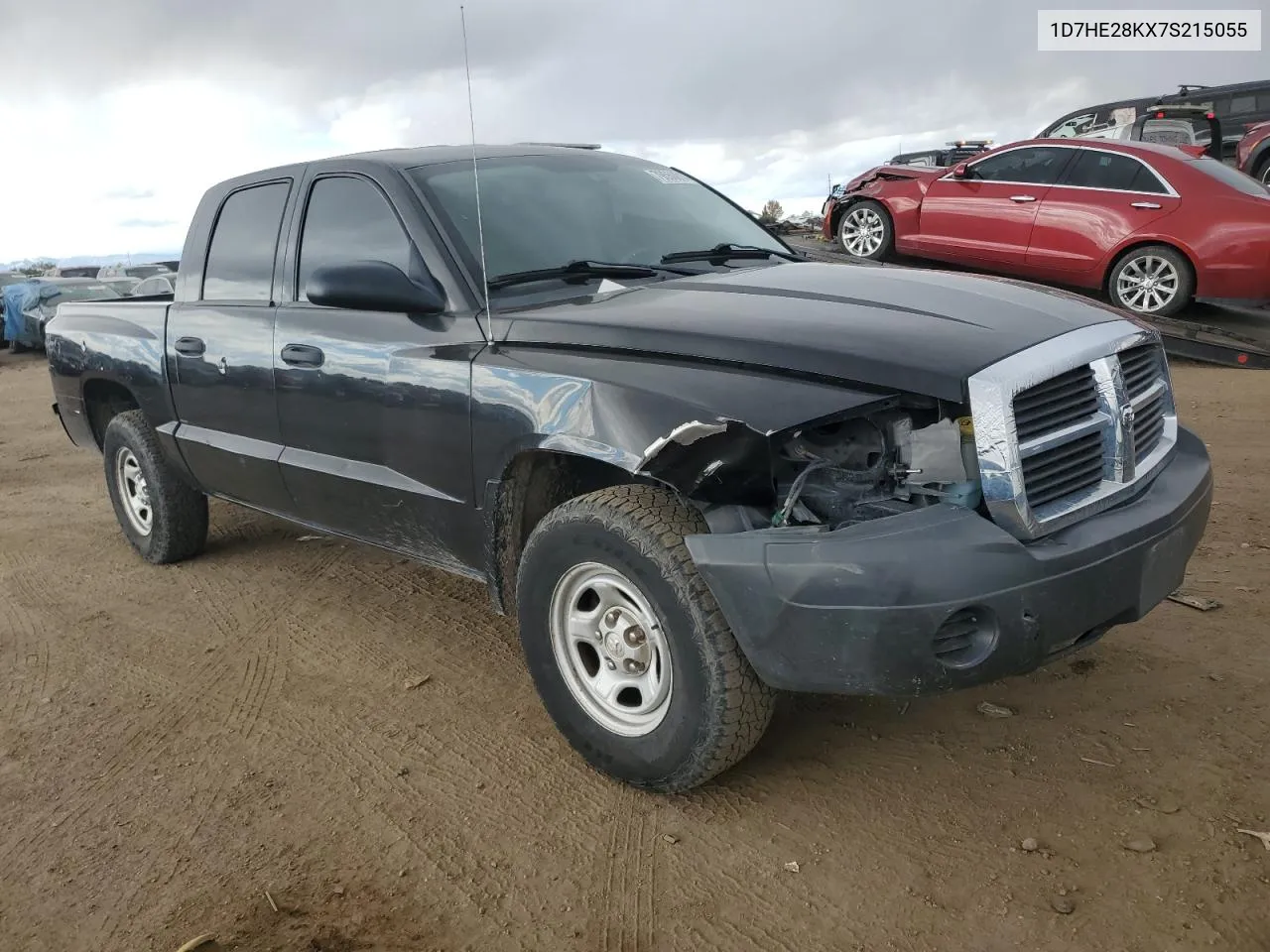 2007 Dodge Dakota Quad VIN: 1D7HE28KX7S215055 Lot: 79550814