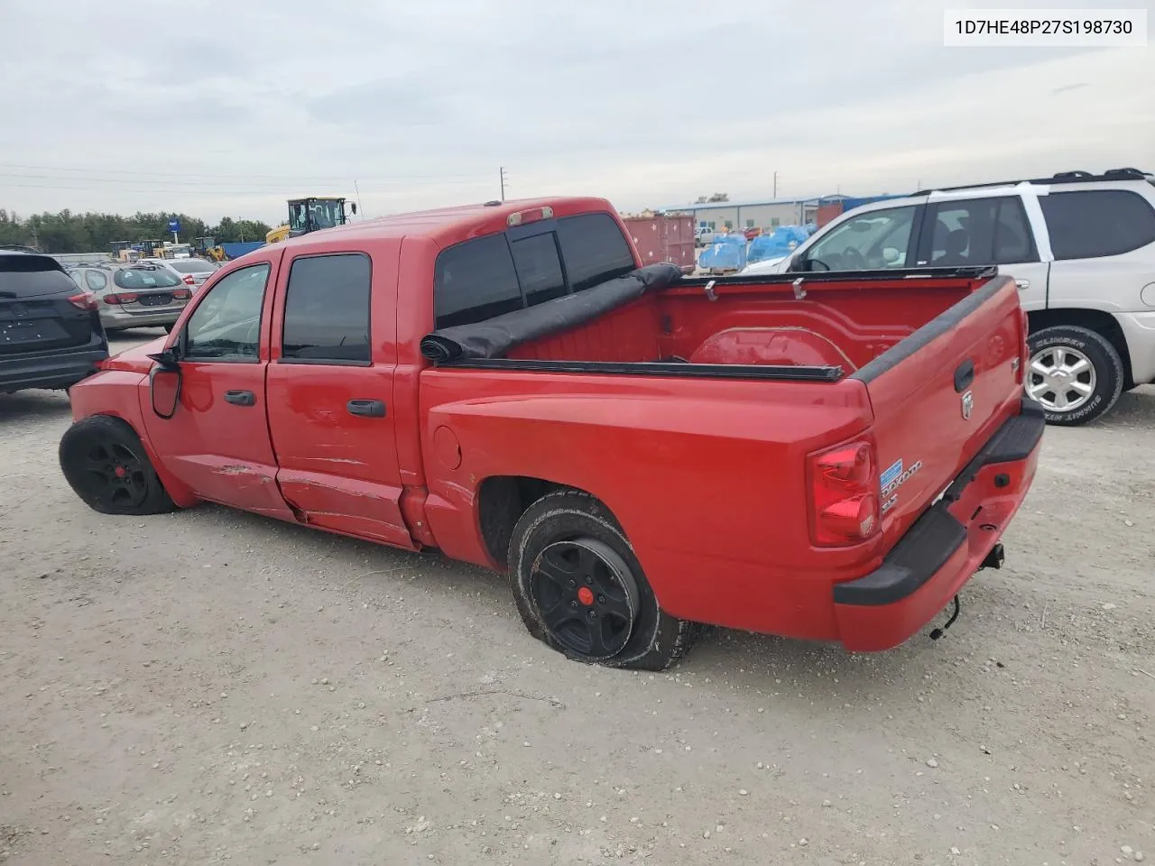 2007 Dodge Dakota Quad Slt VIN: 1D7HE48P27S198730 Lot: 79836574