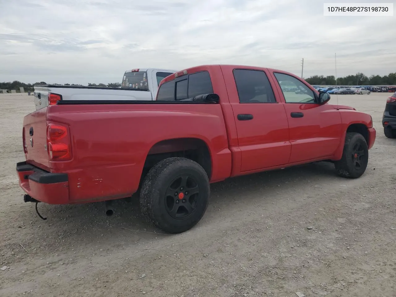 2007 Dodge Dakota Quad Slt VIN: 1D7HE48P27S198730 Lot: 79836574