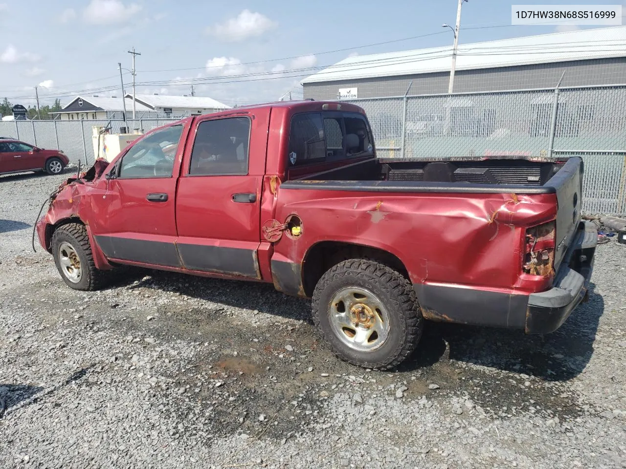 1D7HW38N68S516999 2008 Dodge Dakota Sxt