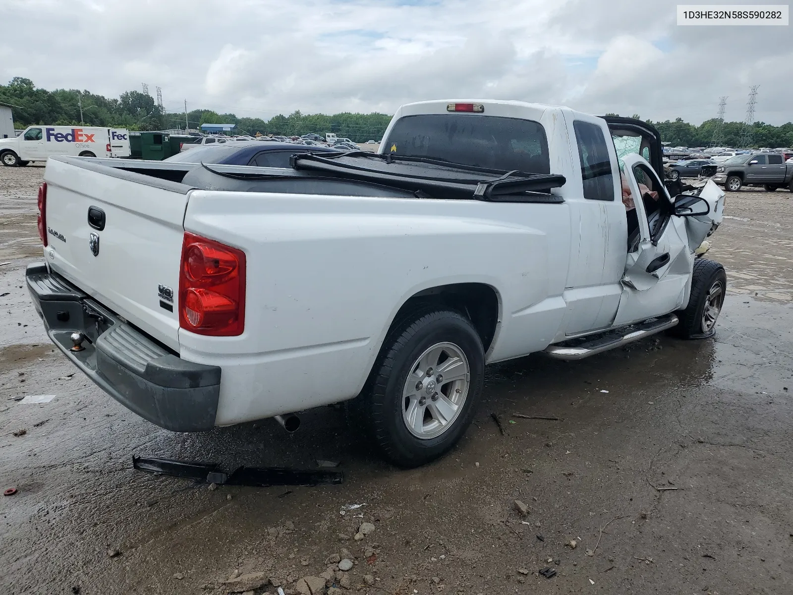 2008 Dodge Dakota Sxt VIN: 1D3HE32N58S590282 Lot: 55192374