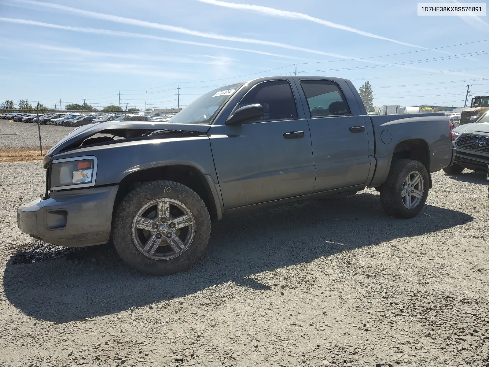 1D7HE38KX8S576891 2008 Dodge Dakota Sxt