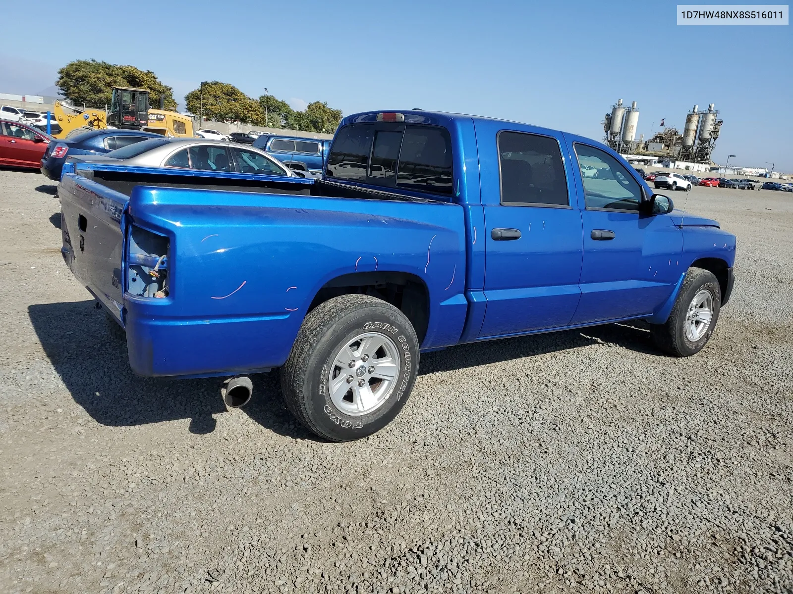 2008 Dodge Dakota Quad Slt VIN: 1D7HW48NX8S516011 Lot: 63731234