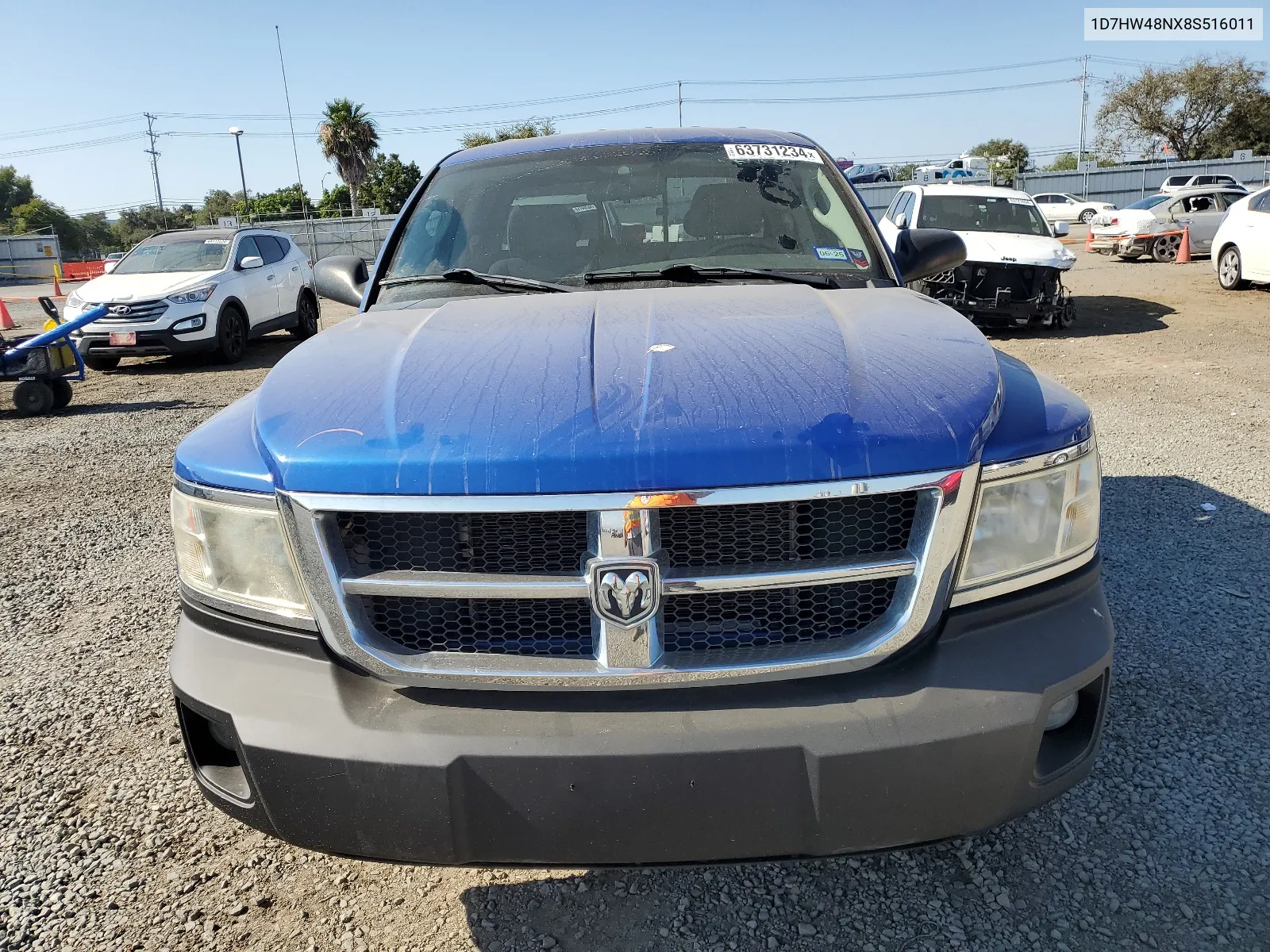 2008 Dodge Dakota Quad Slt VIN: 1D7HW48NX8S516011 Lot: 63731234