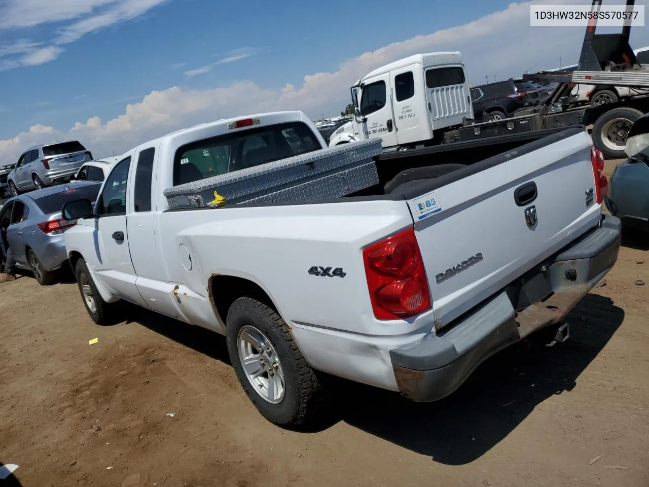 2008 Dodge Dakota Sxt VIN: 1D3HW32N58S570577 Lot: 66914944