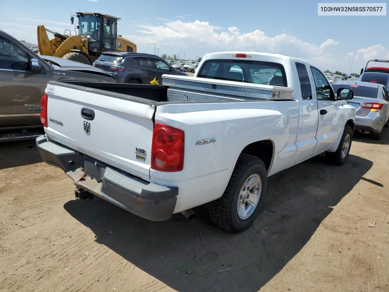 2008 Dodge Dakota Sxt VIN: 1D3HW32N58S570577 Lot: 66914944