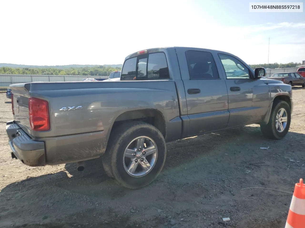 2008 Dodge Dakota Quad Slt VIN: 1D7HW48N88S597218 Lot: 67827944