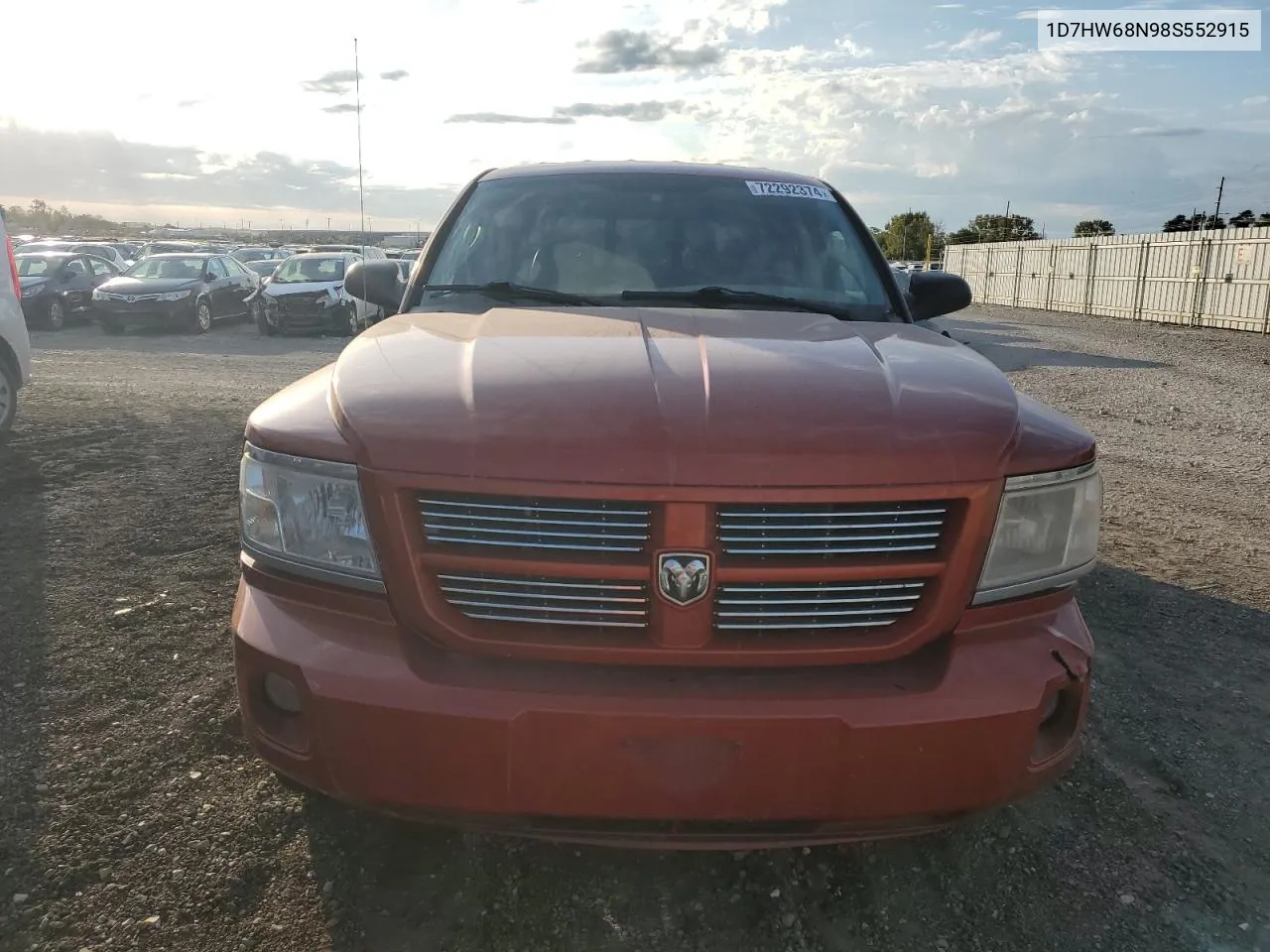 2008 Dodge Dakota Sport VIN: 1D7HW68N98S552915 Lot: 72292374