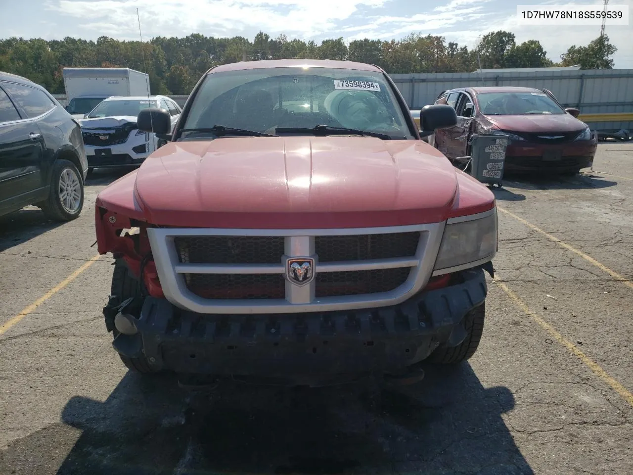 2008 Dodge Dakota Trx VIN: 1D7HW78N18S559539 Lot: 73598394