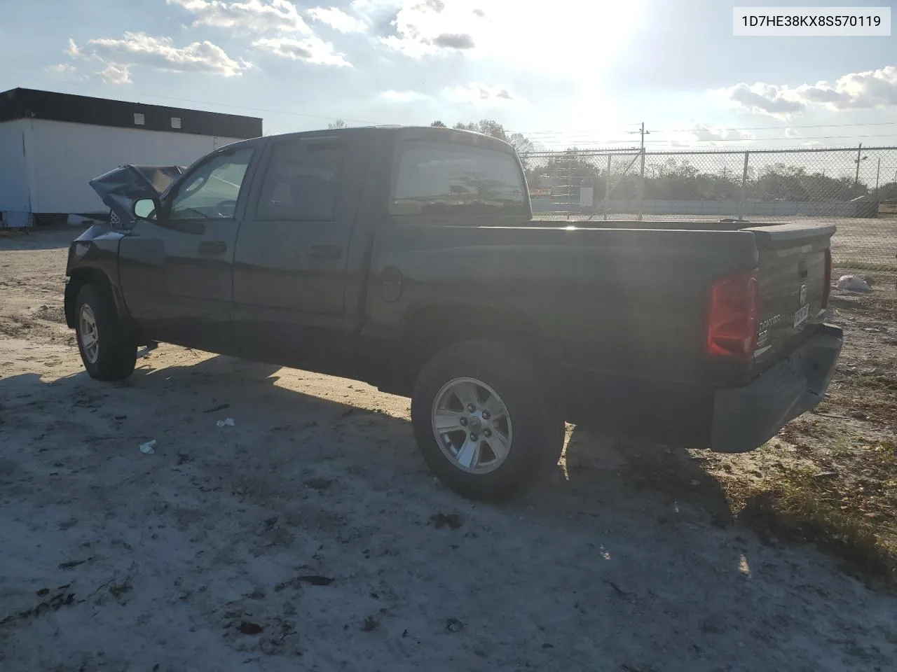 2008 Dodge Dakota Sxt VIN: 1D7HE38KX8S570119 Lot: 74081024