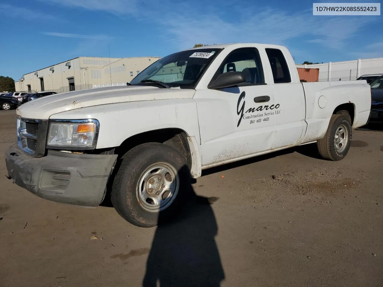 2008 Dodge Dakota St VIN: 1D7HW22K08S552423 Lot: 75286924