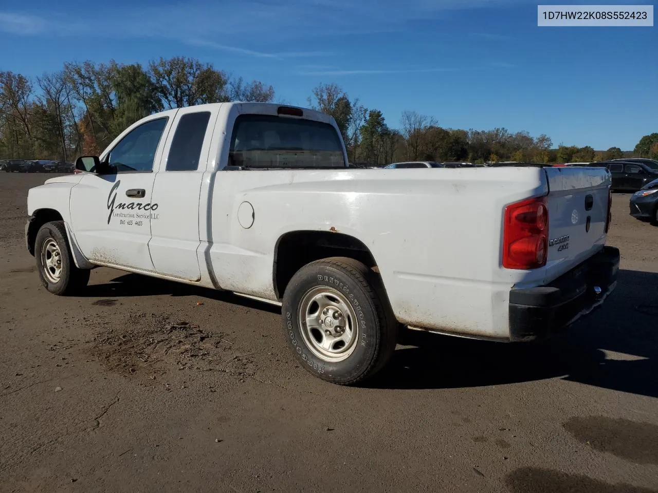 2008 Dodge Dakota St VIN: 1D7HW22K08S552423 Lot: 75286924