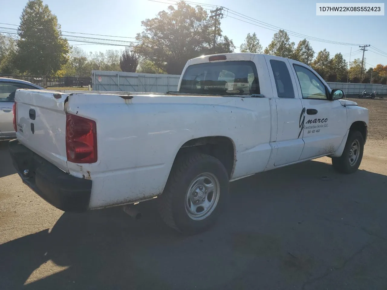 2008 Dodge Dakota St VIN: 1D7HW22K08S552423 Lot: 75286924