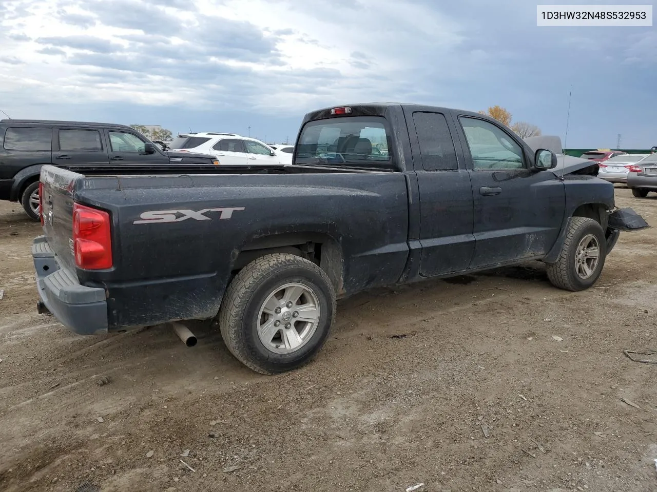 2008 Dodge Dakota Sxt VIN: 1D3HW32N48S532953 Lot: 76981754