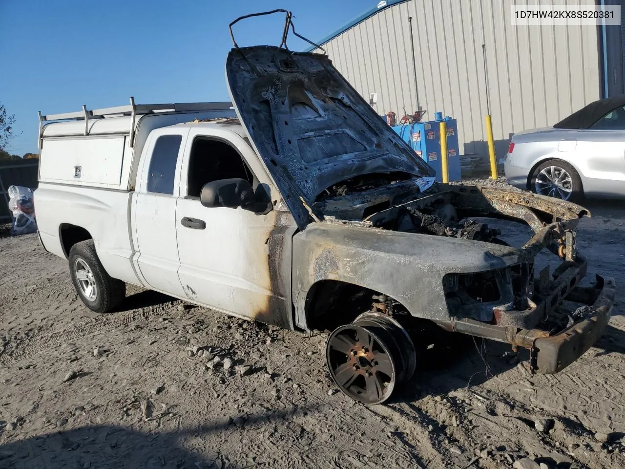 2008 Dodge Dakota Slt VIN: 1D7HW42KX8S520381 Lot: 76985824