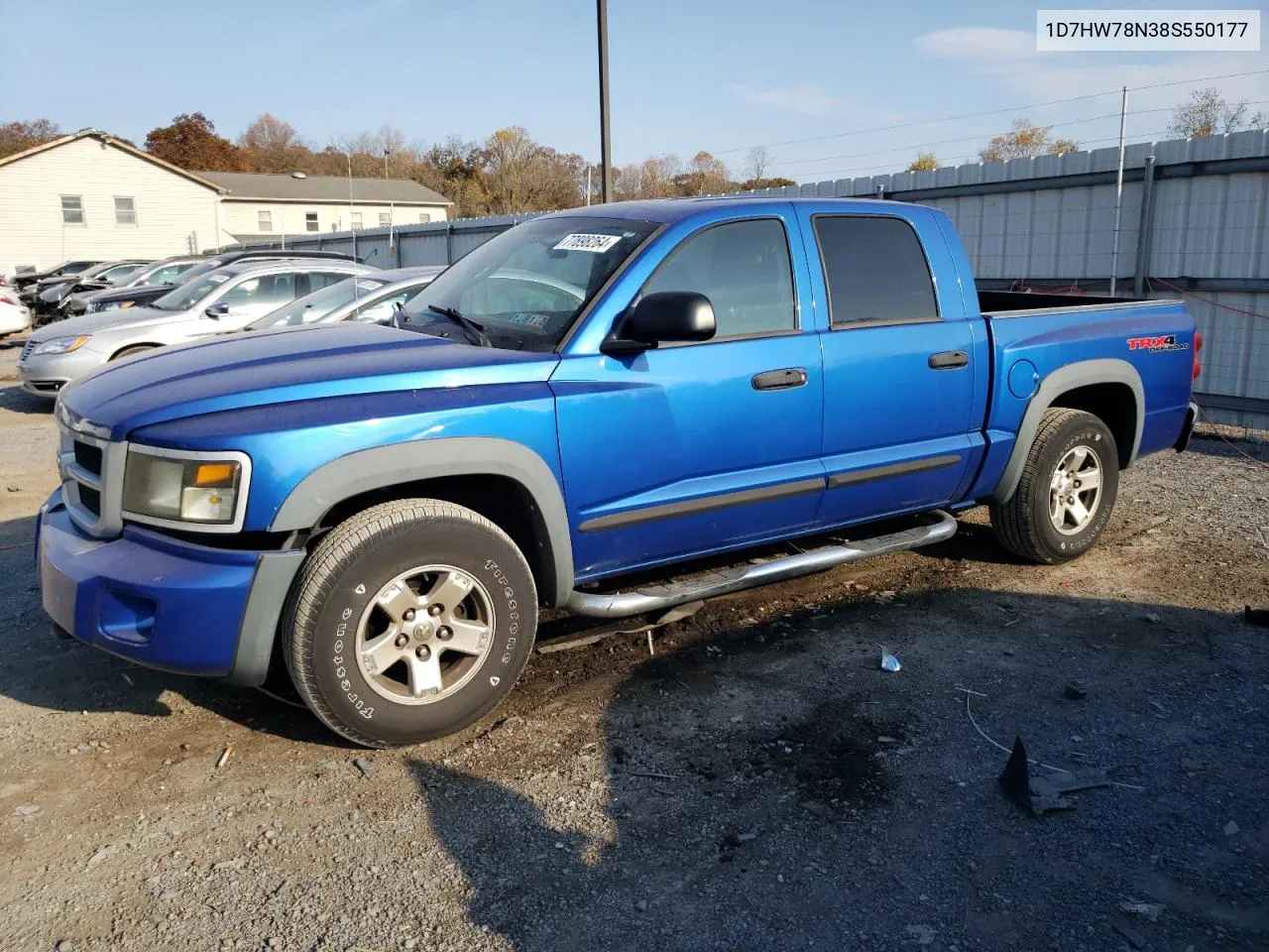 2008 Dodge Dakota Trx VIN: 1D7HW78N38S550177 Lot: 77898264