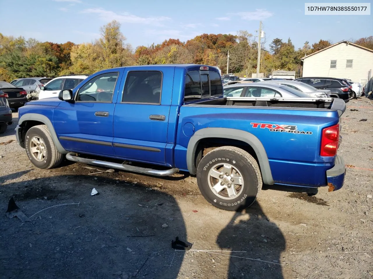 2008 Dodge Dakota Trx VIN: 1D7HW78N38S550177 Lot: 77898264