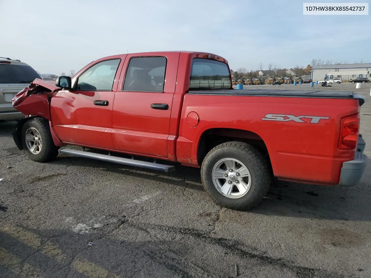 2008 Dodge Dakota Sxt VIN: 1D7HW38KX8S542737 Lot: 78130834