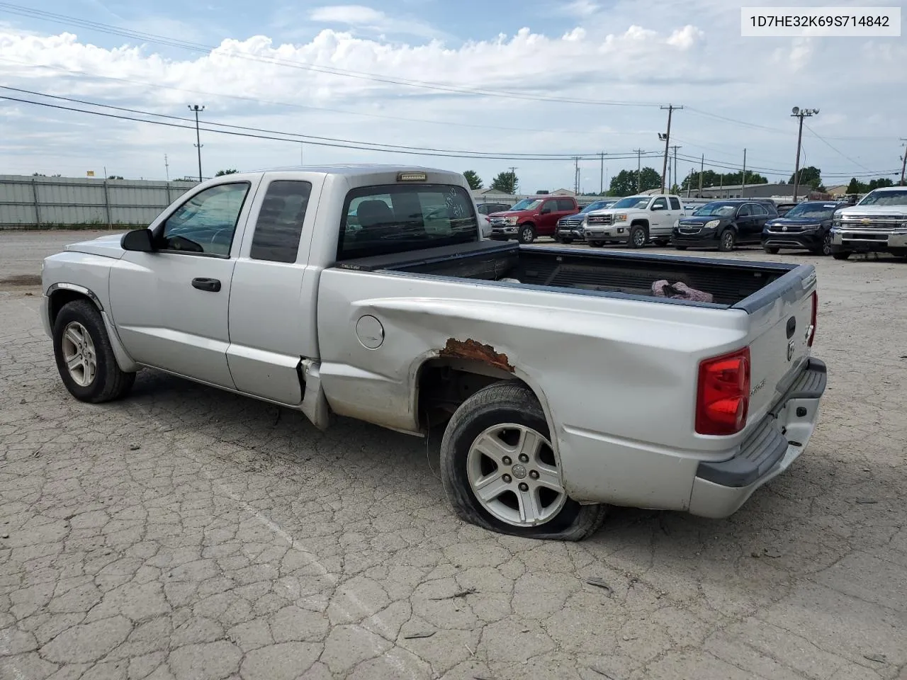 2009 Dodge Dakota Sxt VIN: 1D7HE32K69S714842 Lot: 60810424