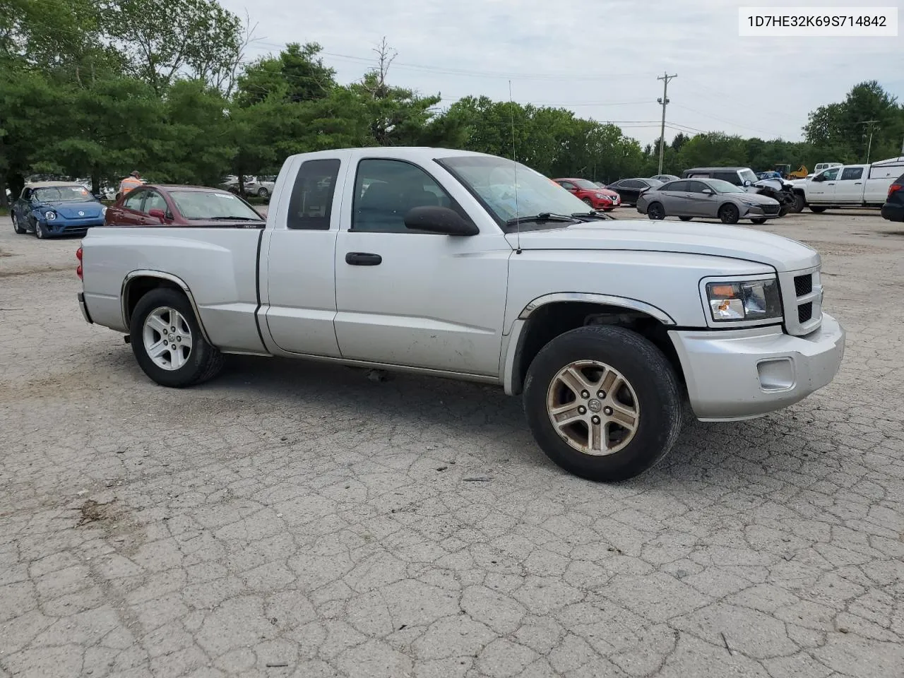 2009 Dodge Dakota Sxt VIN: 1D7HE32K69S714842 Lot: 60810424