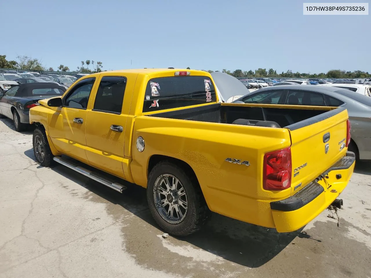 2009 Dodge Dakota Sxt VIN: 1D7HW38P49S735236 Lot: 70824954