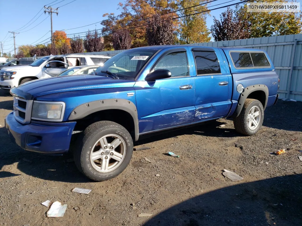 2009 Dodge Dakota Sxt VIN: 1D7HW38PX9S811459 Lot: 76593744