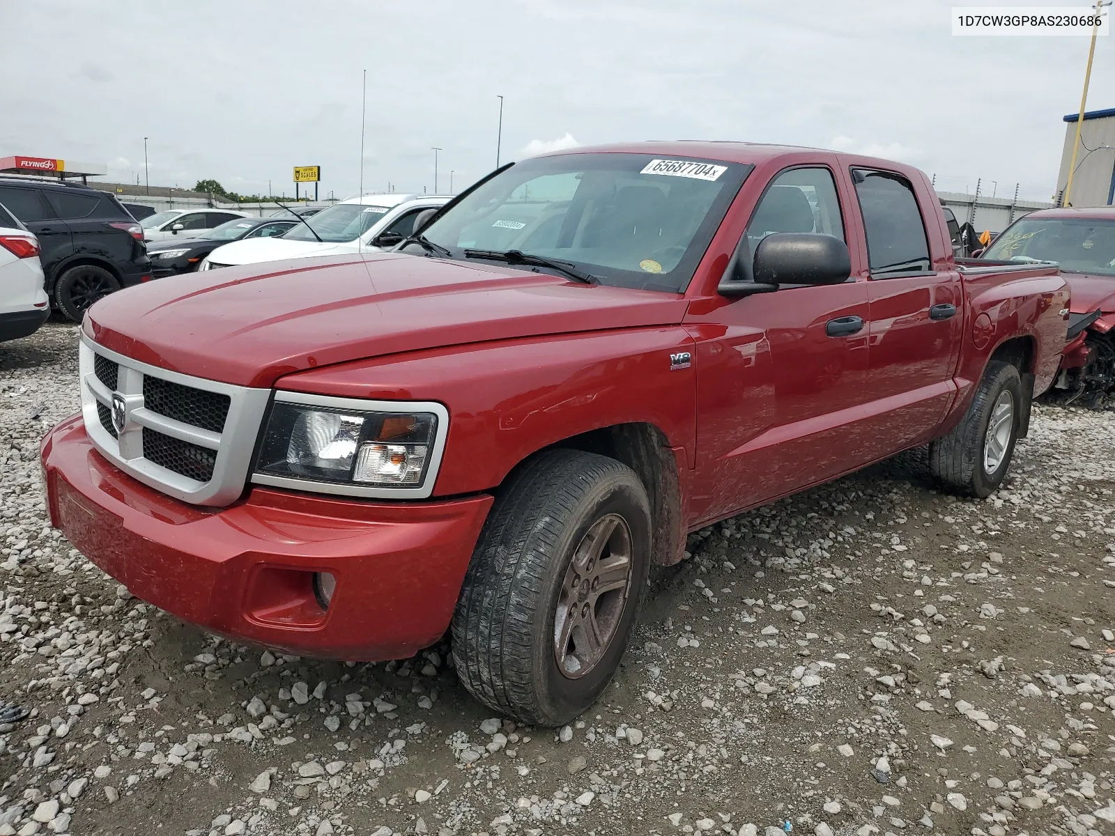 1D7CW3GP8AS230686 2010 Dodge Dakota Sxt