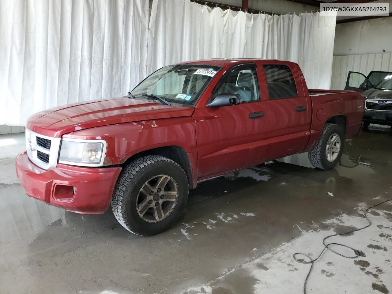 1D7CW3GKXAS264293 2010 Dodge Dakota Sxt