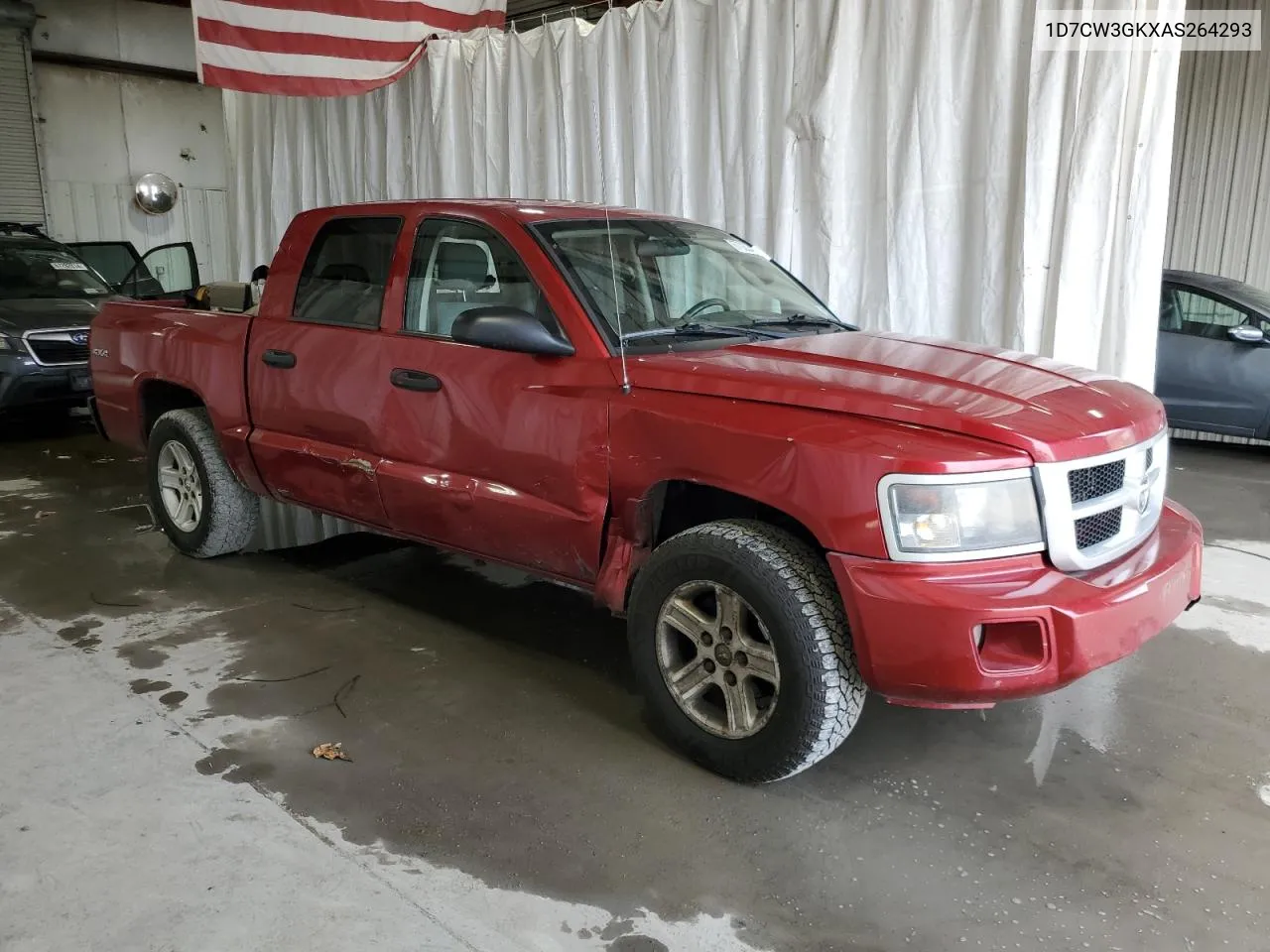 1D7CW3GKXAS264293 2010 Dodge Dakota Sxt